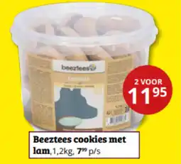 Tuinland Beeztees cookies met lam aanbieding