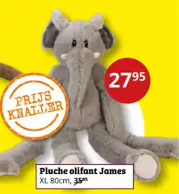 Tuinland Pluche olifant James XL 80 cm aanbieding