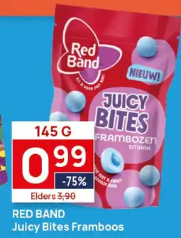 Butlon Red Band Juicy Bites Framboos aanbieding