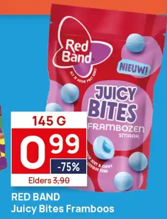 Butlon Red Band Juicy Bites Framboos aanbieding