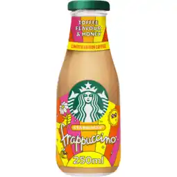 Jumbo Starbucks Frappuccino Coffee Drink Toffee Flavour and Honey 250 ml aanbieding