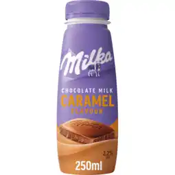 Jumbo Milka Chocolate Milk Caramel Flavour 2,2% Fat 250 ml aanbieding