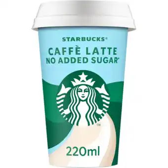 Jumbo Starbucks Caffe Latte No Added Sugar IJskoffie 220ml aanbieding