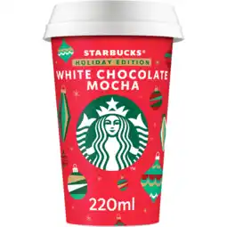 Jumbo Starbucks White Chocolate Mocha Flavour Chilled Coffee Holiday Edition 220ML aanbieding