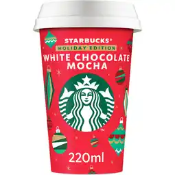 Jumbo Starbucks White Chocolate Mocha Flavour Chilled Coffee Holiday Edition 220ML aanbieding
