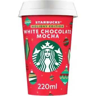Jumbo Starbucks White Chocolate Mocha Flavour Chilled Coffee Holiday Edition 220ML aanbieding