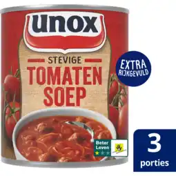 Jumbo Unox Soep In Blik Stevige Tomatensoep 800 ml aanbieding
