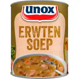 Jumbo Unox Soep In Blik Stevige Erwtensoep 800 ml aanbieding