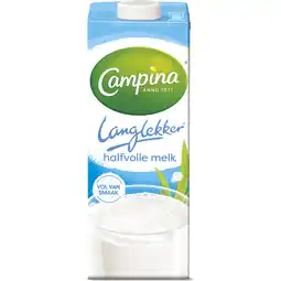 Jumbo Campina Langlekker Halfvolle Melk 1 L aanbieding
