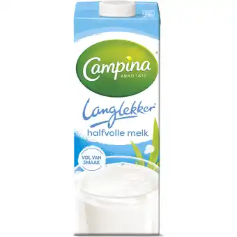 Jumbo Campina Langlekker Halfvolle Melk 1 L aanbieding