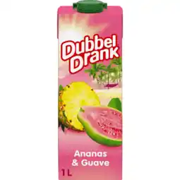 Jumbo DubbelDrank Ananas & Guave met Sinaasappel en Appel 1 L aanbieding
