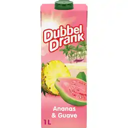Jumbo DubbelDrank Ananas & Guave met Sinaasappel en Appel 1 L aanbieding