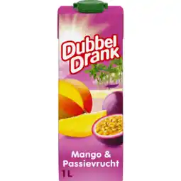 Jumbo DubbelDrank Mango & Passievrucht 1 L aanbieding