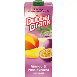 Jumbo DubbelDrank Mango & Passievrucht 1 L aanbieding