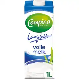 Jumbo Campina Langlekker Volle Melk 1 L aanbieding