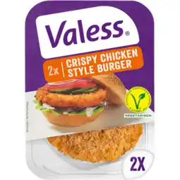 Jumbo Valess Vegetarische Crispy Chik'n Burger 2 Stuks 180 g aanbieding