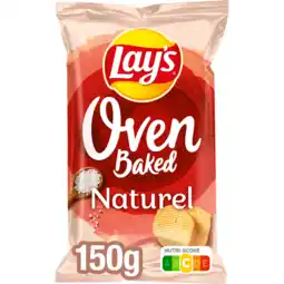 Jumbo Lay's Oven Baked Naturel Chips 150 gr aanbieding