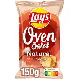 Jumbo Lay's Oven Baked Naturel Chips 150 gr aanbieding
