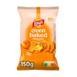 Jumbo Lay's Oven Baked Cheese Onion Chips 150 gr aanbieding