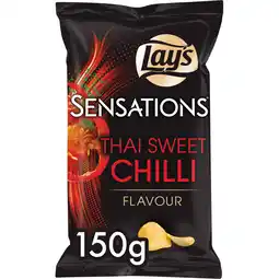Jumbo Lay's Sensations Thai Sweet Chilli Chips 150 gr aanbieding