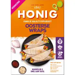 Jumbo Honig Maaltijdpakket Oosterse Wraps 357g aanbieding