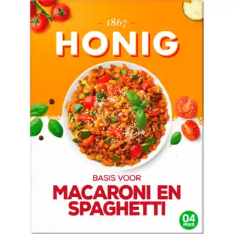 Jumbo Honig Maaltijdmix voor Macaroni en Spaghetti 41 g aanbieding