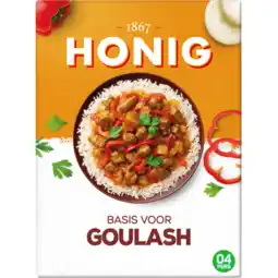 Jumbo Honig Maaltijdmix voor Goulash 78 g aanbieding