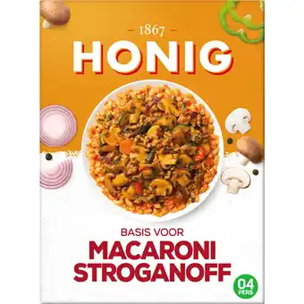 Jumbo Honig Basis voor Macaronisaus Stroganoff 69 g aanbieding