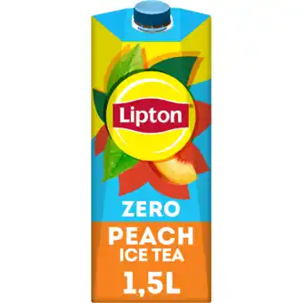Jumbo Lipton Ice Tea Peach Zero Sugar 1.5 l aanbieding