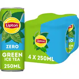 Jumbo Lipton Ice Tea Green Zero 4 x 250 ml aanbieding