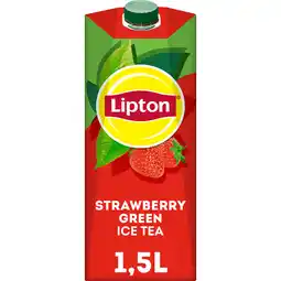 Jumbo Lipton Ice Tea Green Strawberry 1,5 L aanbieding