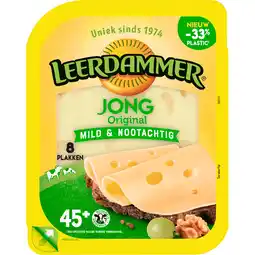 Jumbo Leerdammer Jong Original plakken 160 g aanbieding