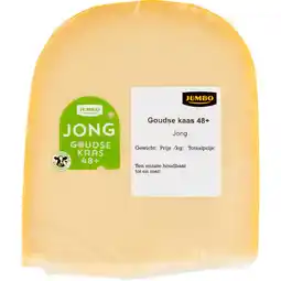 Jumbo Jumbo Goudse Kaas 48+ Jong ca. 402 g aanbieding