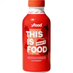 Jumbo YFood Drinkmaaltijd Fruity Strawberry 500ML aanbieding