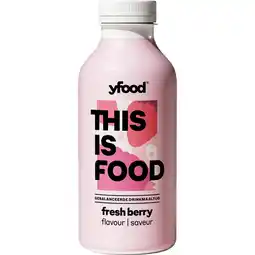 Jumbo YFood Gebalanceerde Drinkmaaltijd Fresh Berry 500 ml aanbieding
