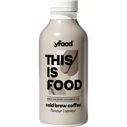 Jumbo YFood Gebalanceerde Drinkmaaltijd Cold Brew Coffee met Natuurlijke Cafeïne 500 ml aanbieding