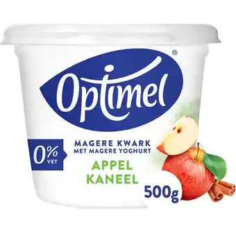 Jumbo Optimel Magere Kwark met Magere Yoghurt Appel Kaneel 0% Vet 500g aanbieding