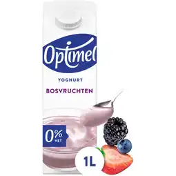 Jumbo Optimel Magere Yoghurt Bosvruchten 0% Vet 1L aanbieding