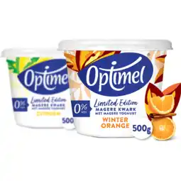 Jumbo Optimel Magere Kwark met Magere Yoghurt Winter Orange 0% Vet Limited Edition 500 g aanbieding