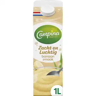 Jumbo Campina Zacht en Luchtig Banaan Smaak 1 L aanbieding