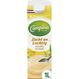 Jumbo Campina Zacht en Luchtig Vanille Smaak 1 L aanbieding
