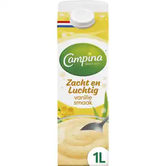 Jumbo Campina Zacht en Luchtig Vanille Smaak 1 L aanbieding