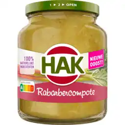 Jumbo Hak Rabarbercompote 360 g aanbieding