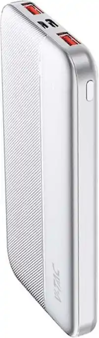 Bol.com V-tac VT-10000 Powerbank - snellader - 10.000 mAh - Wit - Geschikt voor iPhone & Samsung aanbieding