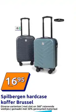 Action Spilbergen hardcase koffer Brussel aanbieding