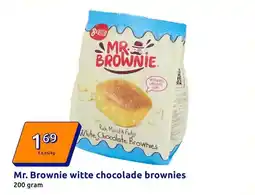Action Mr. Brownie witte chocolade brownies aanbieding