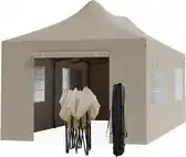 Praxis Lifegoods Partytent - Paviljoen - 3x6 M - Zijwanden - Opvouwbaar - Beige aanbieding