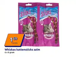Action Whiskas kattensticks zalm aanbieding