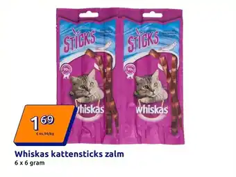 Action Whiskas kattensticks zalm aanbieding
