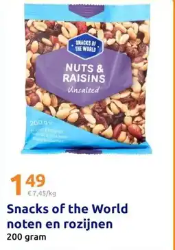 Action Snacks of the World noten en rozijnen aanbieding